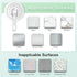VIS'V Wreath Hanger, Large Suction Cup Wreath Hooks, Heavy Duty, 22 LB Capacity, Clear, 4 Pcs