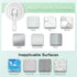VIS'V Heavy Duty Large Suction Cup Hooks with Wipes, Removable & Reusable, Clear, 5 Pcs