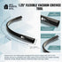 ALL PARTS ETC 1.25" Flexible Vacuum Crevice Tool with 2 Adapters, 24" Long for Cleaning Under Appliances