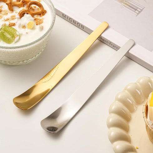 Ziha OTZMA 6-Piece Set, (3 3 Dessert Spoons Premium Stainless Steel Tea Spoons for Dessert, Ice Cream, Fruit Salads