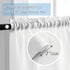 Home Queen Waffle Curtain Valance Window Treatment for Kitchen Bathroom, Set of 1, 60 X 16 Inch, Solid White