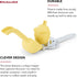 KitchenAid Citrus Juice Press Squeezer, 8 inches for Lemons and Limes, with Seed Catcher and Pour Spout