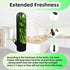 HAPSAON 2-3 Herb Saver for Refrigerator, Herb Keeper for Containers for Refrigerator Keeper for Herb Storage Containers