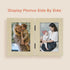 Golden State Art 4x6 Double Picture Frame, Vertical Hinged Folding Family Frames with Real Glass (Beige, 1-Pack)