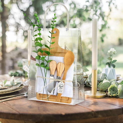6 Sets 61Pcs Set Baby Shower Prizes for Game Winners Bridal Shower Prize Bamboo Cheese Board Artificial Eucalyptus