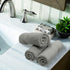 Luxury Hotel & Spa Quality 100% Turkish Cotton 700 GSM Cloth, Soft Washcloths Towel Set 13" X 13", Gray, Set of 12