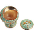 K COOL Windproof Ashtray with Lid - Metal Portable Cigarettes Ashtray for Outdoors Indoors - Hand Stamped Pattern (Jade