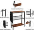 3 Yusong Small Narrow Side Table for Small Spaces, Slim End Table with Storage Bag, Sofa Snack Table with Adjustable