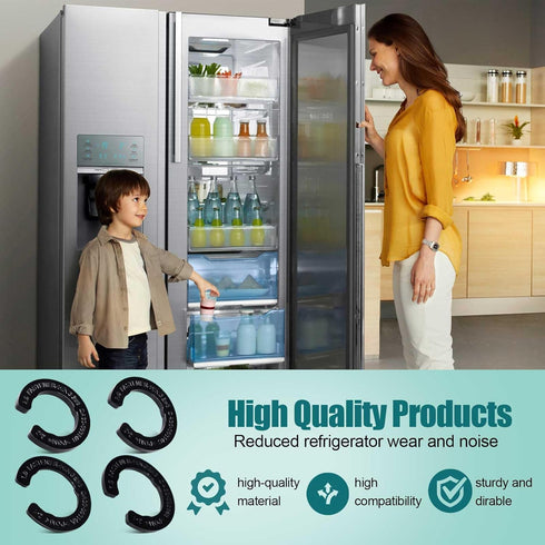 4PCS Refrigerator Door Hinge Shims, Height Adjustment Kits for Samsung 3282540 DA60-00314C PS6448337 AP5668209