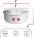 Fat Daddio's Round Cake Pan, 5 x 4 Inch, Silver by Fat Daddio's