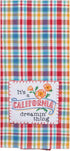 Kay Dee Home 2 Piece Embroidered Kitchen Towel Bundle, State of California