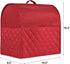 Stand Mixer Dust-proof Cover - Water-resistant KitchenAid Mixer Cover with Multi Pockets for 5-8 Quart (Red)