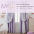 63 inch Grommet 52" 2 MYSKY HOME Lilac Blackout Short Curtains Long for Bedroom Girls & Nursery Kids Purple Lavender