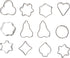 Zenker Mini-Cookie Cutter "Patisserie", Set of 12, Silver