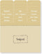 Dekali Designs Recipe Card Dividers: Set of 24 Thick Cardstock 4x6 Dividers with Tabs + Cooking Measurement Chart