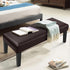 YISUN Dining Room Bench Covers, PU Leather Waterproof Upholstered Bench Slipcover, Removable Washable Bench Seat