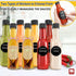 5 oz, 24 Pack Woozy gmisun Hot Sauce Bottles Vanilla Extract Bottles with Shrink Capsules, Glass Bottle with Labels