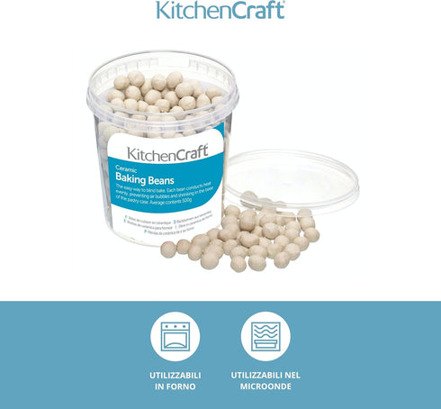 KitchenCraft 500g Tub of Ceramic Baking Beans
