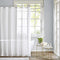 Madison Park Anna Sheers Shower Curtain, Textured Striped Design, 72x72", Ivory