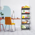 5-Tier SPACEKEEPER Rolling Cart, Bathroom Storage Organizer Utility Cart, Mobile Shelving Unit Slide Out Shelves