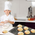 Bluedrop Silicone Hamburger Bread Forms, Perforated Bakery Molds, Non Stick Baking Sheets Fit Half Pan Size