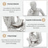 Set 2 Bookshelf Decor Pulp Reading Thinker Sculpture, Abstract Art Statue Ornaments, of Modern Aesthetic Figurine Home