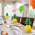 Blulu 6 Pieces 14 Inch Pineapple Honeycomb Centerpieces, Tissue Paper Hanging Decorations for Tropical Luau Hawaiian