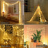 33 100 Star String Lights Plug in - ft LED Star Fairy String Lights with Remote and Timer, Waterproof for Bedroom Porch