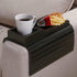 GEHE Natural Bamboo Couch Cup Holder, Anti Falling Armrest Tray for Drinks, Snacks, Remote, and Cellphone