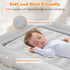 EQURROY 4-7 Air Mattress for Kids Years - Toddler Travel Bed with Built-in Pump, Sides for Safety, Ultra Soft Plush