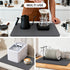 SeekOasis 24x16 Inch, Counter, Countertops, Coffee Mat Dark Gray Coffee Table Mat, Absorbent Hide Stain Rubber Backed
