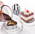 Cake Rings Stainless Steel Cooking Rings, Dessert Mousse Mold with Pusher for Making 6PCS Desserts
