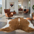 4.6 5.2ft, BENRON Premium Faux Cowhide Rug, Cow Print, Rustic Western Rugs for Living Room Bedroom, Irregular Animal