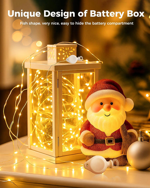 3 Pack 7FT 20 btfarm Fairy Lights Battery Operated, LED Mini String Lights Waterproof Silver Wire for Mason Jars