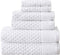 Simpli-Magic 79446 Diamond Bath Towels Set, 6 Piece Set, 2 Bath Towels,
