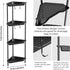 4 ODesign Tier Corner Shower Caddy,Corner Shelf Stand for Living Room Bedroom Bathroom,Shower Table,Plastic Metal