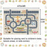 HOJOMACA 3247inch, Car Rug Road Carpet Play Mat for Toy Cars, Non-Slip Race Track Carpet Rug, Educational Area Play