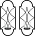 Hosley Set of 2 Iron Tealight Wall Sconces 12 Decorative Candle Holders