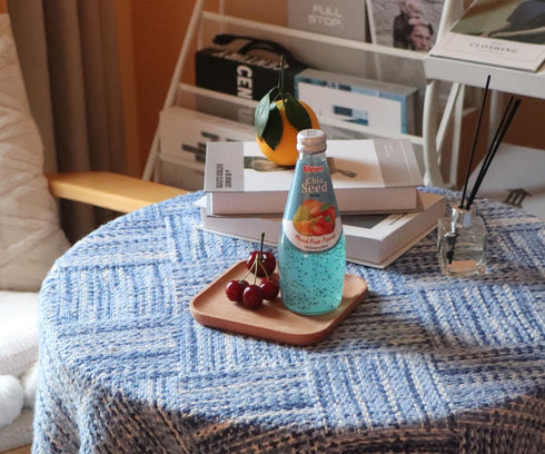 5.9 Inch Countertop Small Square Wooden Tray Decorative Tray for Coffee Table, Ottoman, Serving Food, Snacks, or as Cup