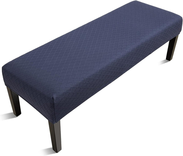Fuloon Stretch Jacquard Dining Bench Cover - Anti-Dust Removable Bench Slipcover Washable