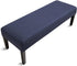 Fuloon Stretch Jacquard Dining Bench Cover - Anti-Dust Removable Bench Slipcover Washable