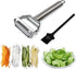 Sunkuka Julienne Peeler - Stainless Steel Cutter Slicer with Cleaning Brush for Carrot, Potato, Melon, Vegetable, Fruit