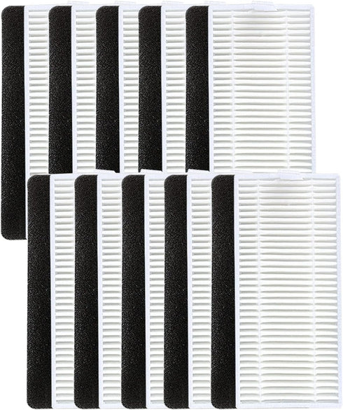 10PCS HEPA Filters Replacement Parts for Yeedi K600 K700, Ecovacs Deebot N79 N79s DN622 500 N79w Vacuum Cleaner