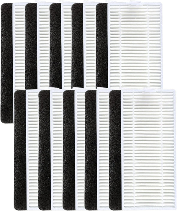 10PCS HEPA Filters Replacement Parts for Yeedi K600 K700, Ecovacs Deebot N79 N79s DN622 500 N79w Vacuum Cleaner