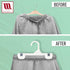 Mainetti 1004 White Kids Plastic Hangers - 100 Pack, 8-Inch, Great for Pants/Skirts/Slacks/Bottoms