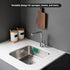 2-Pack SUS304 Luckyiren Stainless Steel Sponge Holder, Kitchen Sink Caddy Organizer, Rustproof, Brushed Finish