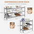 12 Closet, 3 STORAGE MANIAC Expandable Shoe Rack, Pairs Stackable Small Shoe Rack, Metal Adjustable Shoes Organizer