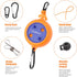 Portable Travel Clothesline Cord - Caudblor Adjustable 33ft Laundry Drying Rope with 12Pcs Stoppers