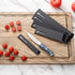 Sensei 6 x 1 Inch Knife Sleeve, Black Plastic Knife Protector for Steak Knife, Durable Cut-Proof