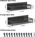 Aufworld 6 Pack 12 (6 Pack) Magnetic Spice Rack for Refrigerator, Magnetic Shelf, Fridge Magnet Organizer with Moveable